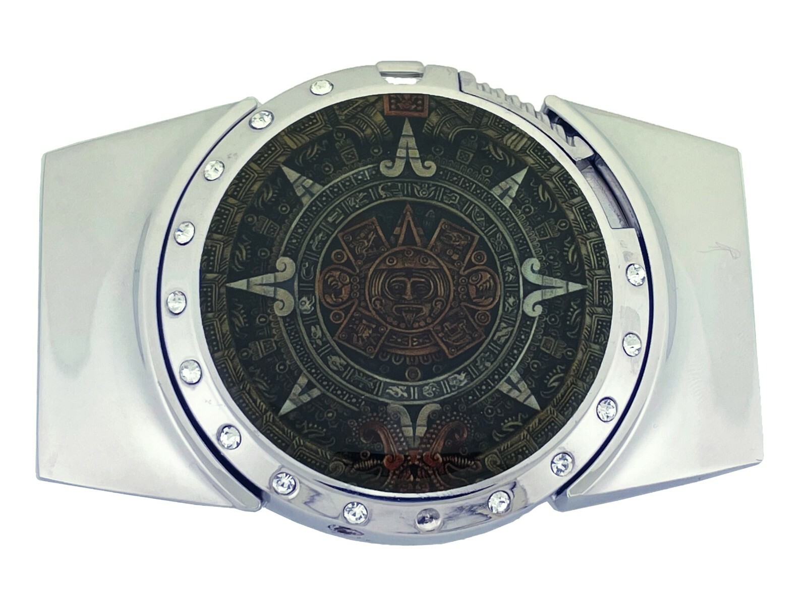 Aztec Calendar REMOVABLE LIGHTER & Belt Buckle Combo New Mayan Western Rodeo