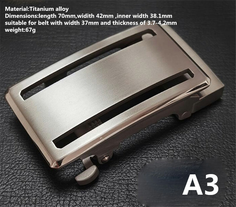 Titanium Classical Anti Allergy Automatic Roller Belt Buckle Waist Strap Head