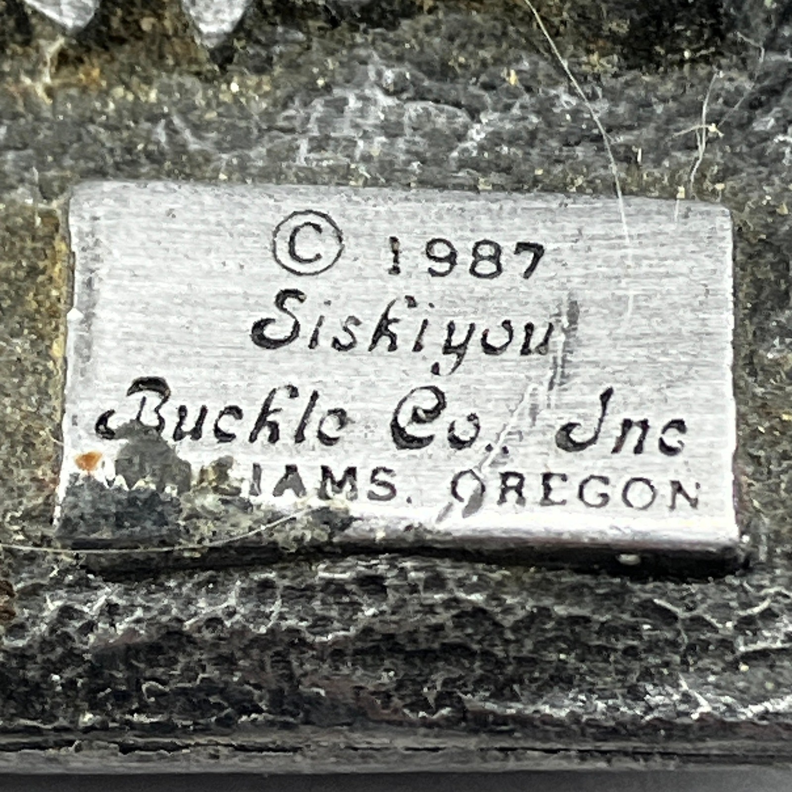 Siskiyou Buckle Co United States Navy Belt Buckle 1987 Pewter Ship Eagle