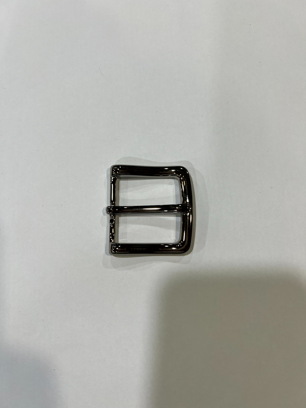 Solid Brass Polished Nickel Belt Buckle Made in Italy Fits 1.57&Prime; Belt Strap