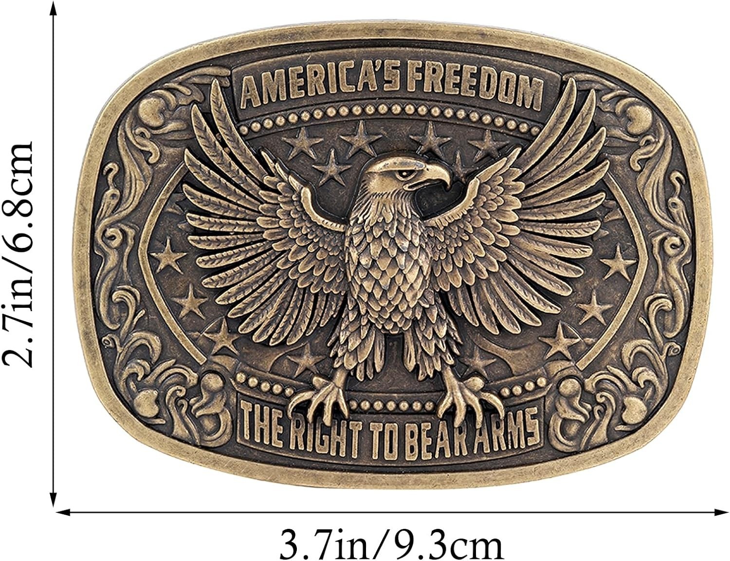 Bronze Eagle Cowboy Belt Buckle – Celebrate American Heritage with Style