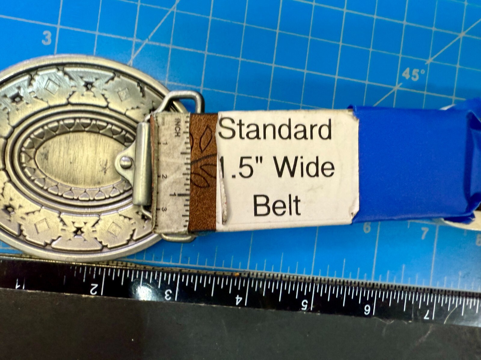 Southwestern Style Native Indian Tribal Art Pattern Enameled Colors Belt Buckle