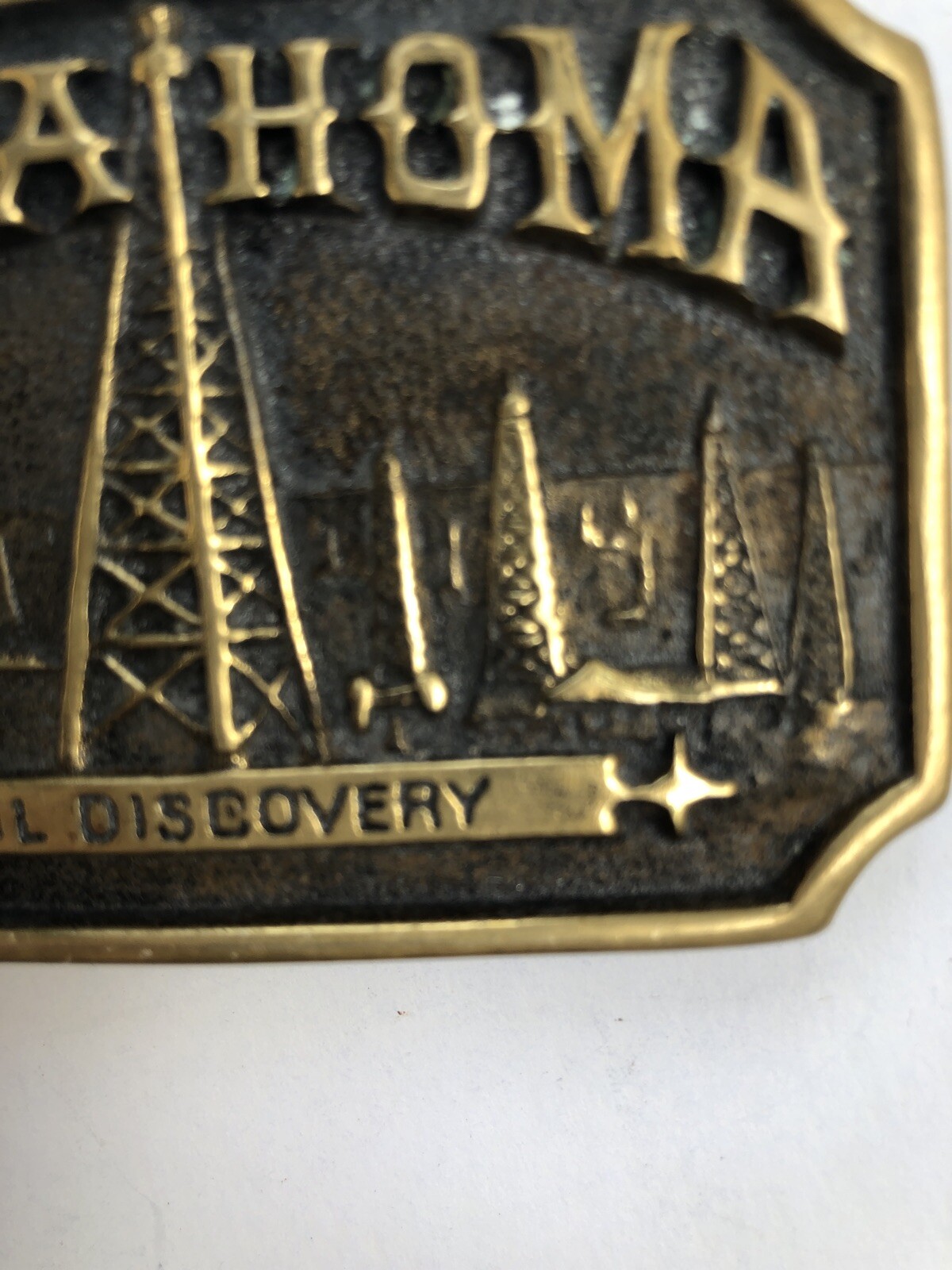 Registered Historical Collection Oklahoma Oil Discovery Belt Buckle AC-A8859