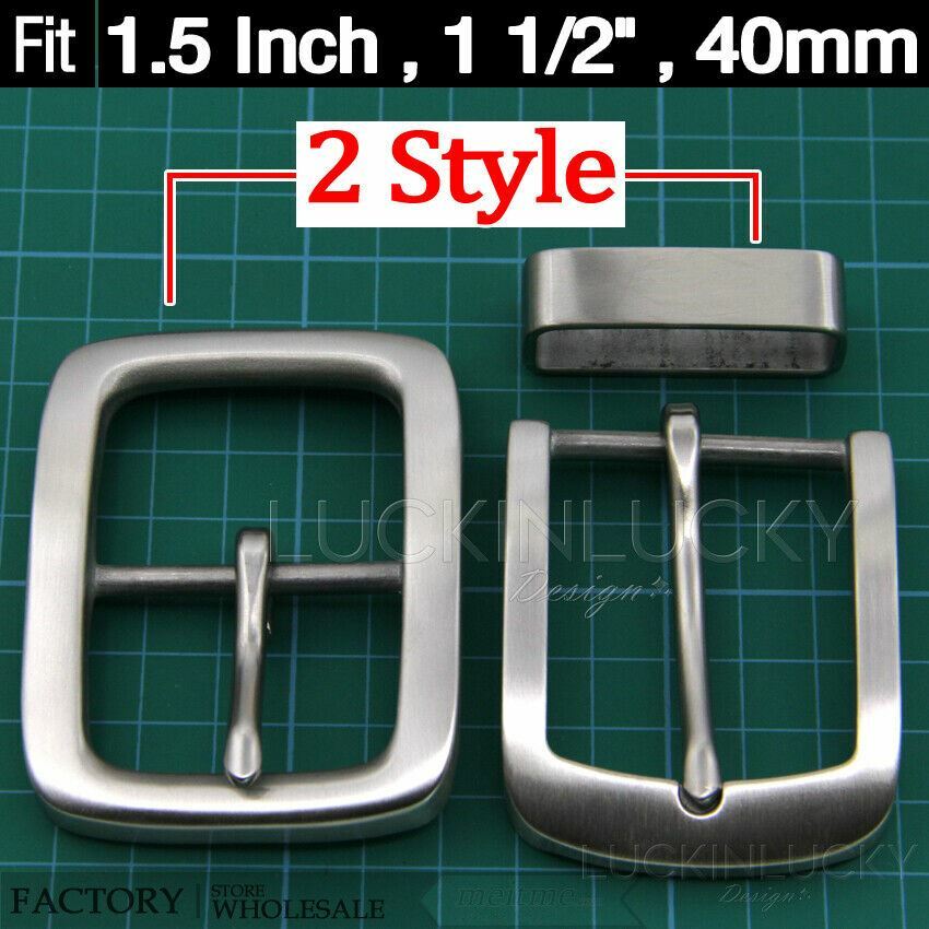 1.5 in Stainless Steel Belt Buckles Men&rsquo;s/Women&rsquo;s pin Belt Buckle – 2 style kit