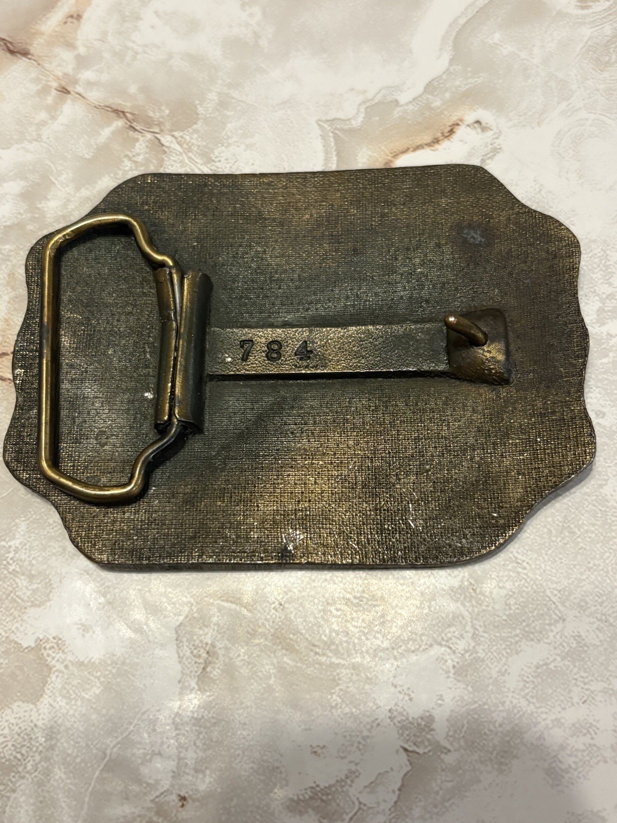 America’s Heroes Belt Buckle Solid Brass Fire Engine Horse Department 784
