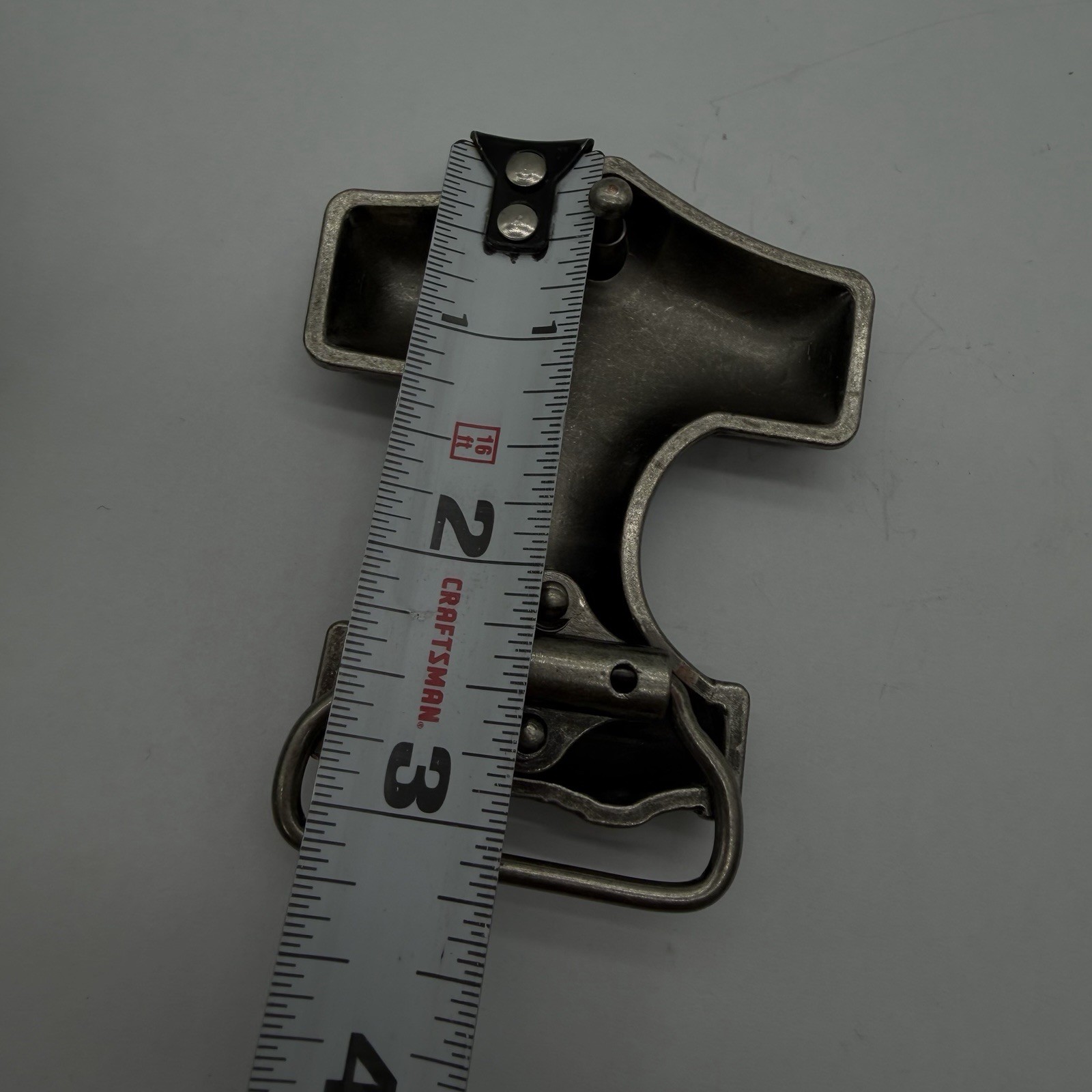 Thor&rsquo;s Hammer Belt Buckle Silver Tone Viking Metal