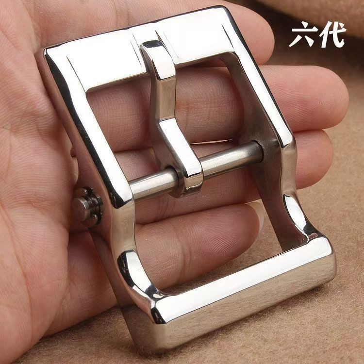 Men&rsquo;s stainless steel thickened cast belt buckle, detachable buckle belt buckle