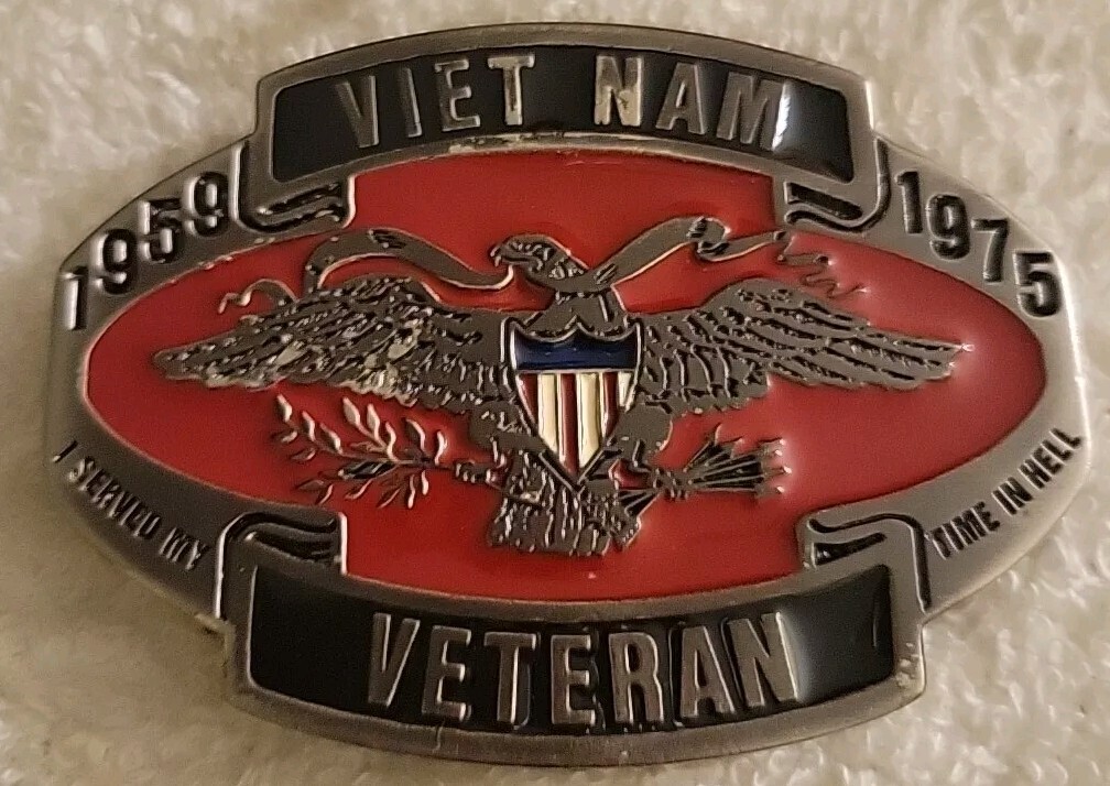 1959-1975 Vietnam Veteran Belt Buckle