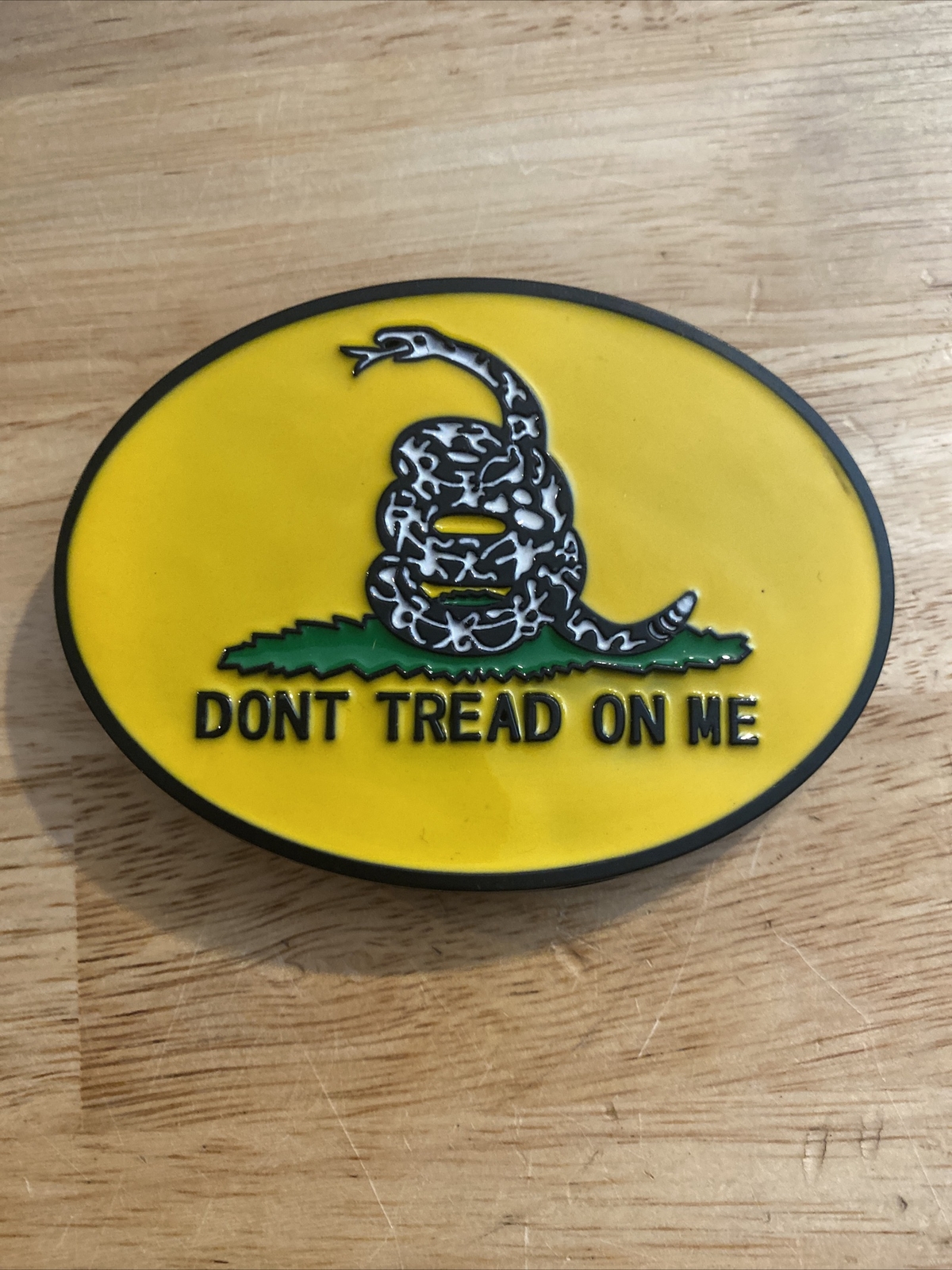 Don’t Tread on Me Belt Buckle Military Snake Gadsen Collector Patriot Snek USA