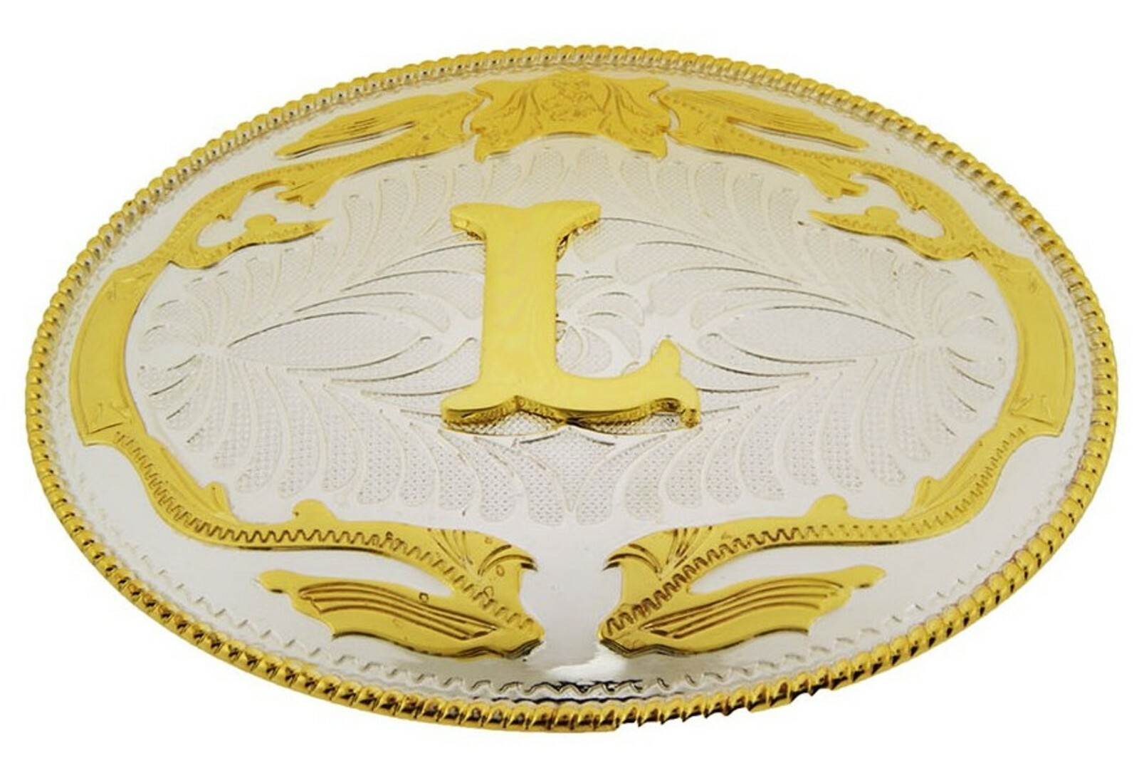 Initial A-Z Letter Belt Buckle Western Men Women Really Cowboy Rodeo Gold Silver
