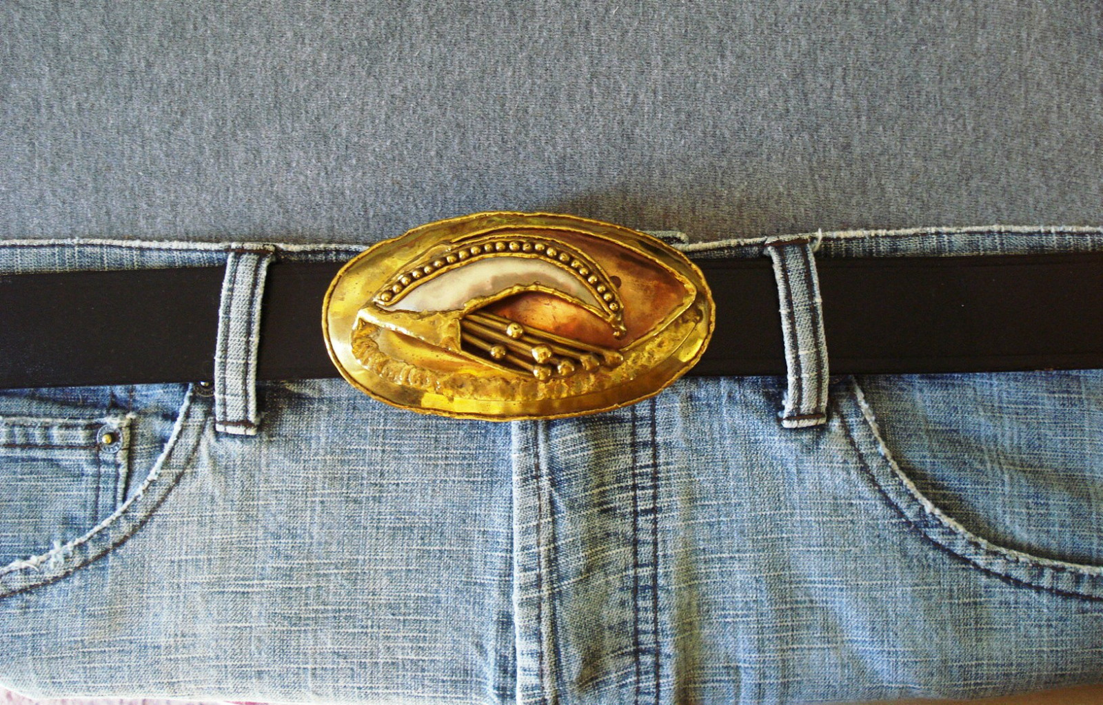 Vintage Hand Made Belt Buckle