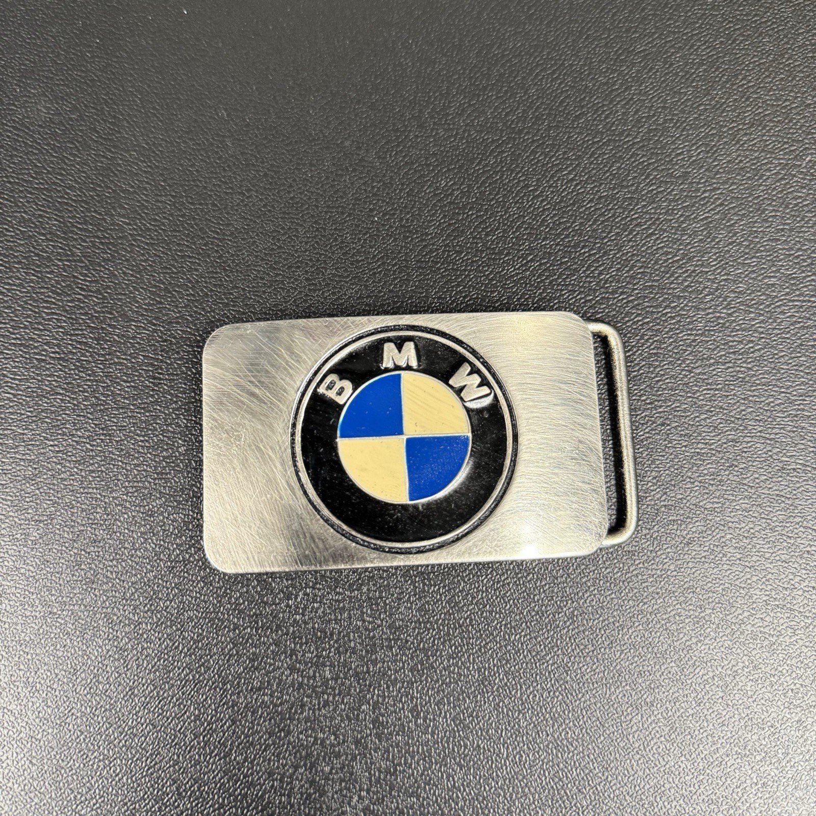 BMW Western Metal Belt Buckle Silver Blue Silver Automotive Logo Men&rsquo;s Car Logo