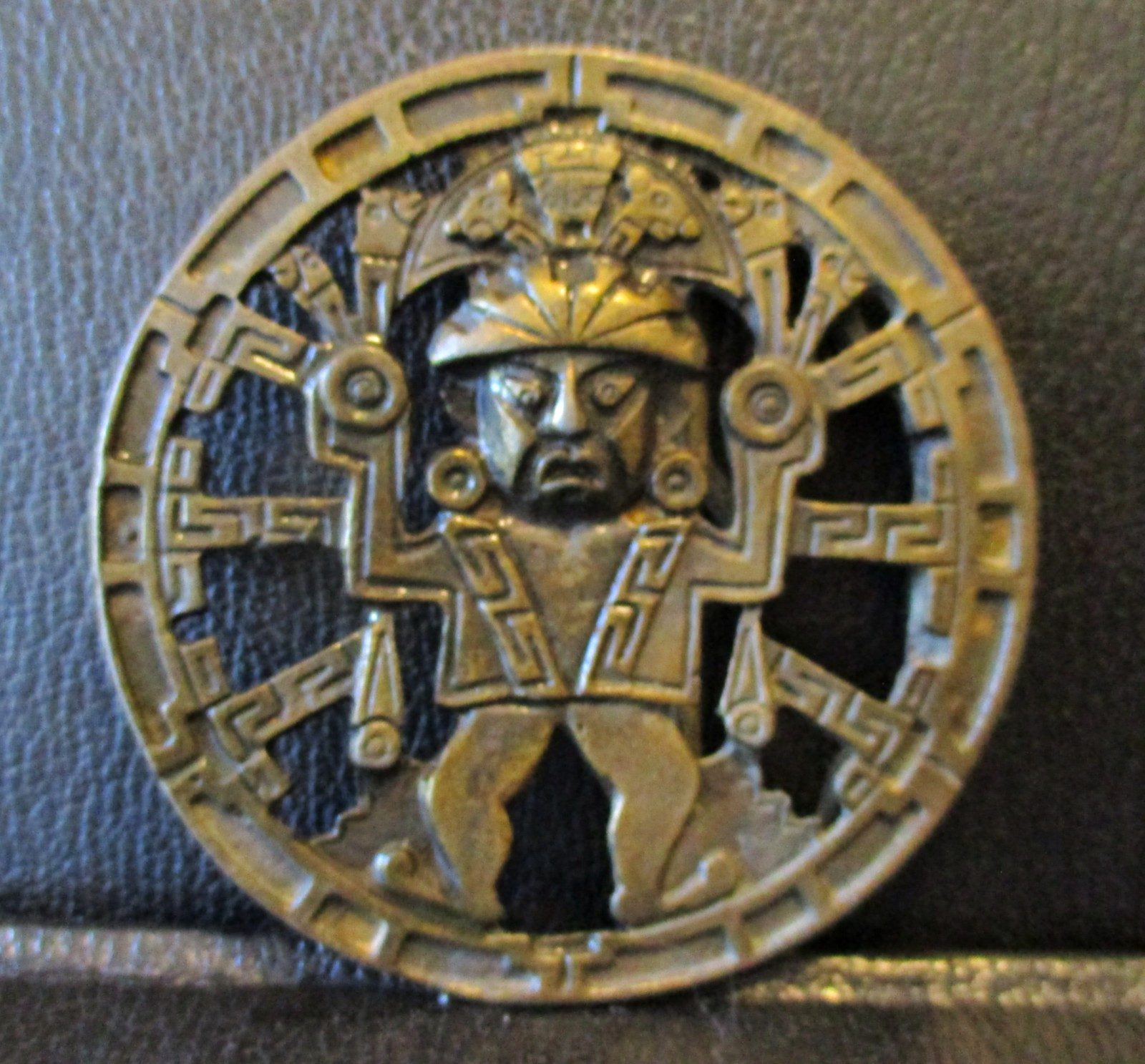 Ancient Tribal Tribesman Brass Belt Buckle African Vodun Voodoo Religion
