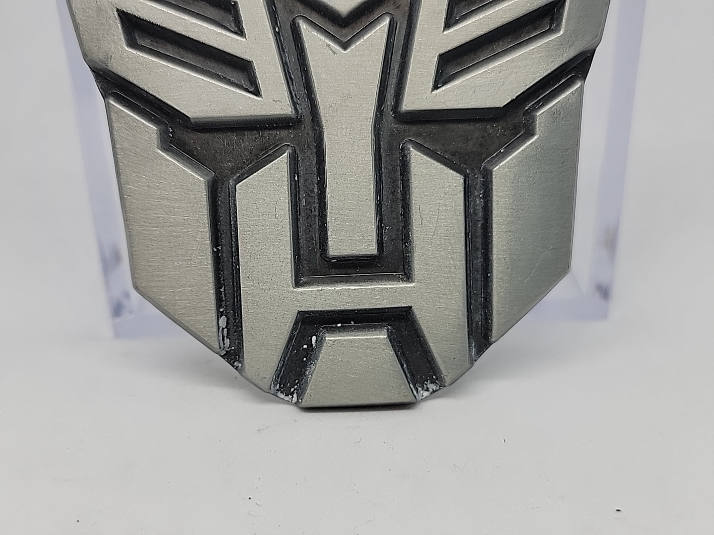 Vintage 2005 Transformers Autobot 3D Metal Belt Buckle Removable Interchangable