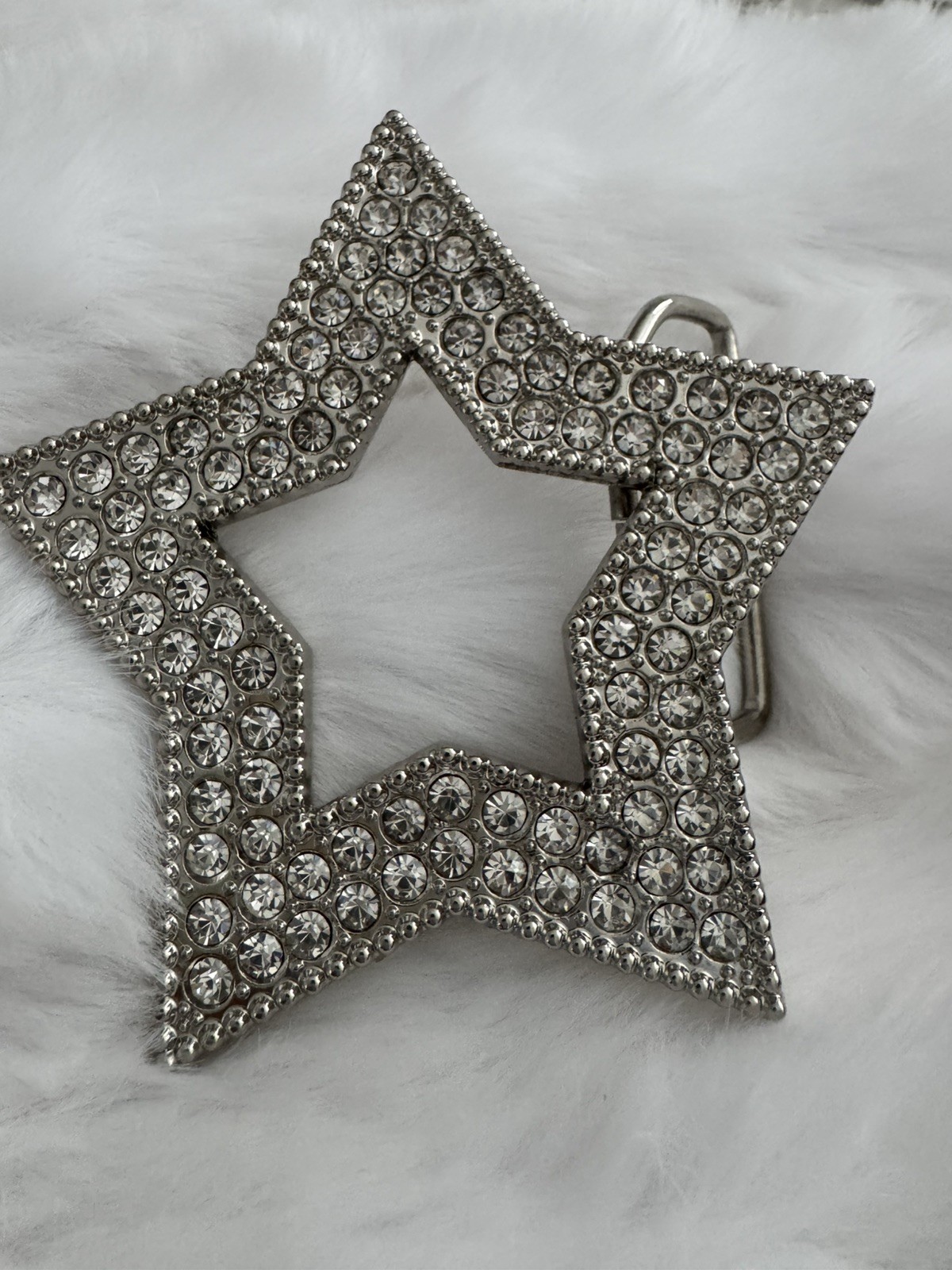 New Men’s Star Studded Rhinestone Belt Buckle New