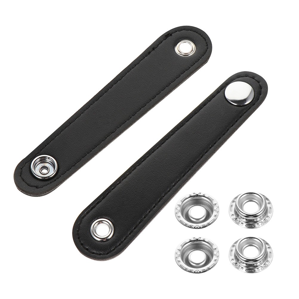 2Pcs Black Universal Accordion Bellows Buckle Straps Durable Instrument Fittings