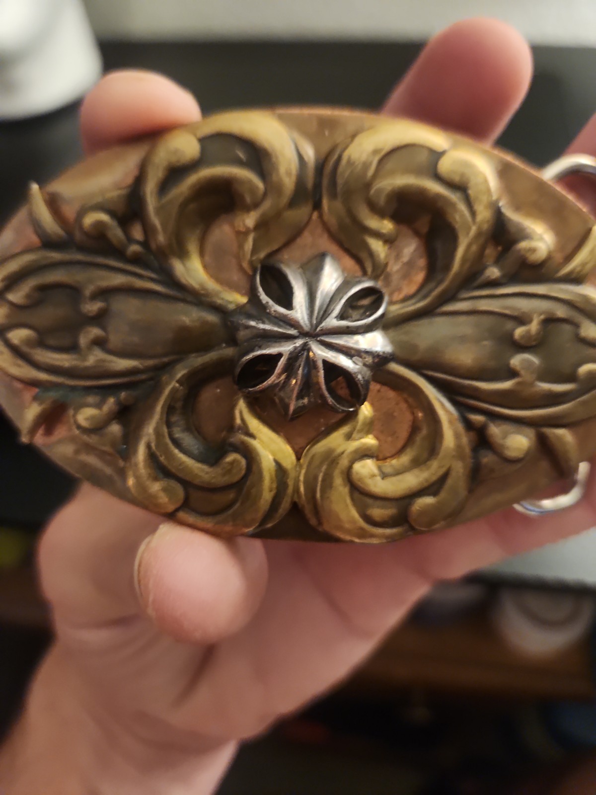 Rare Vintage King Baby Studios Brass Belt Buckle From 2006 203 grams