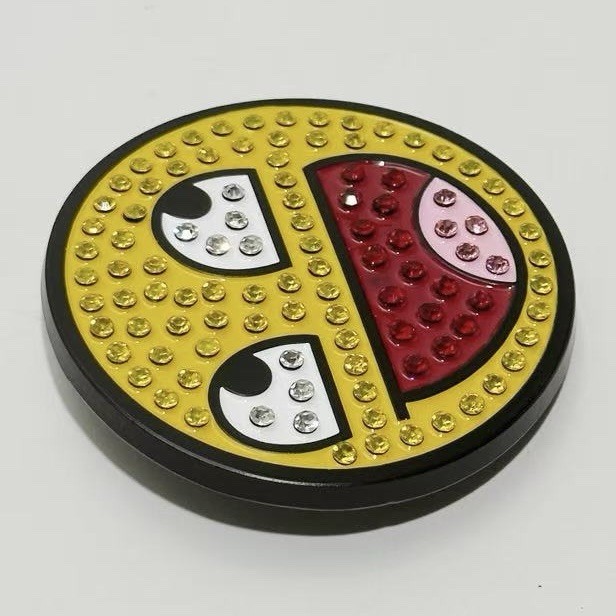 Epic Face Internet Meme Y2K Rhinestone Belt Buckle