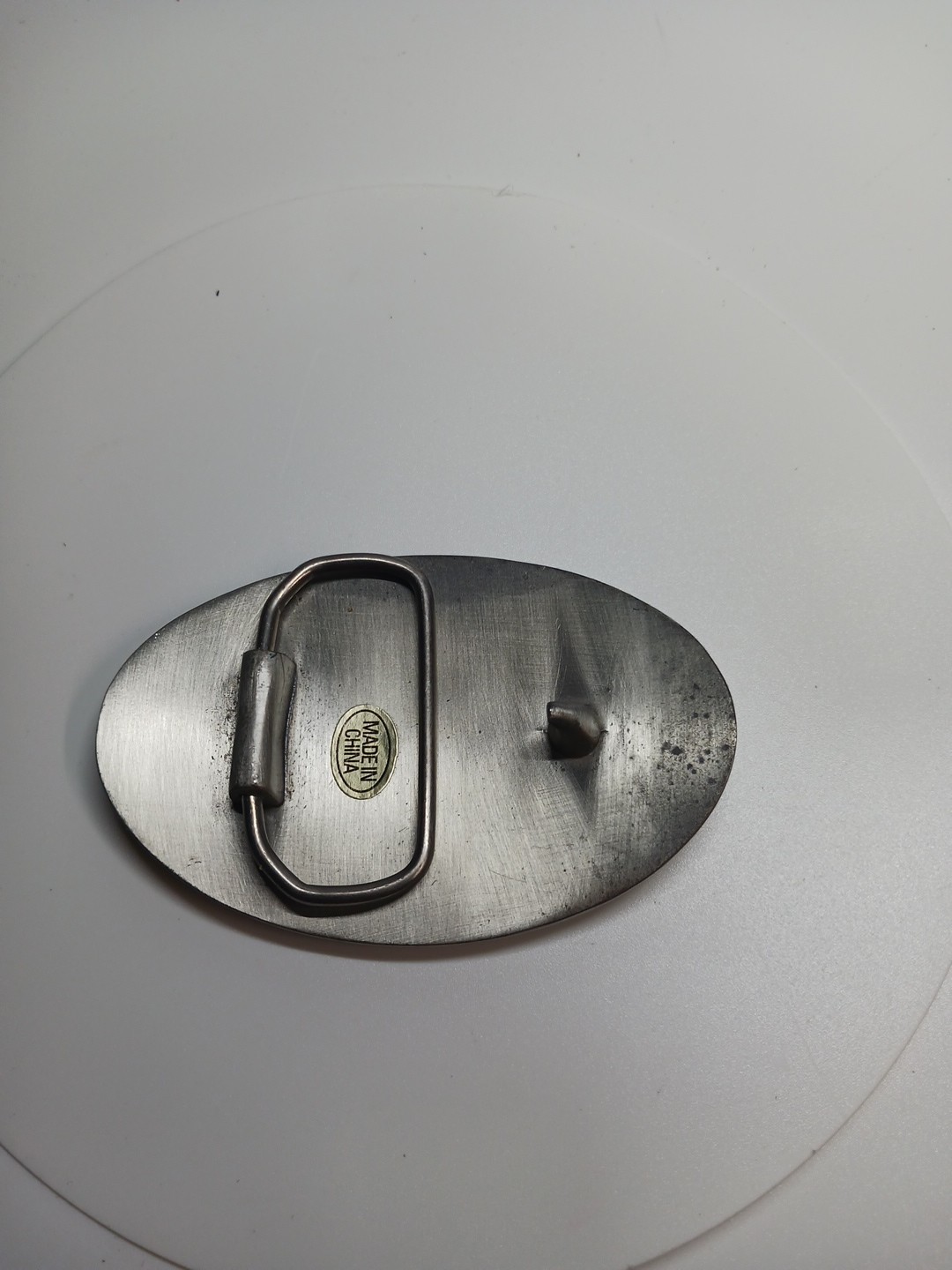 Metal Belt Buckle Guitar Music Oval Classic