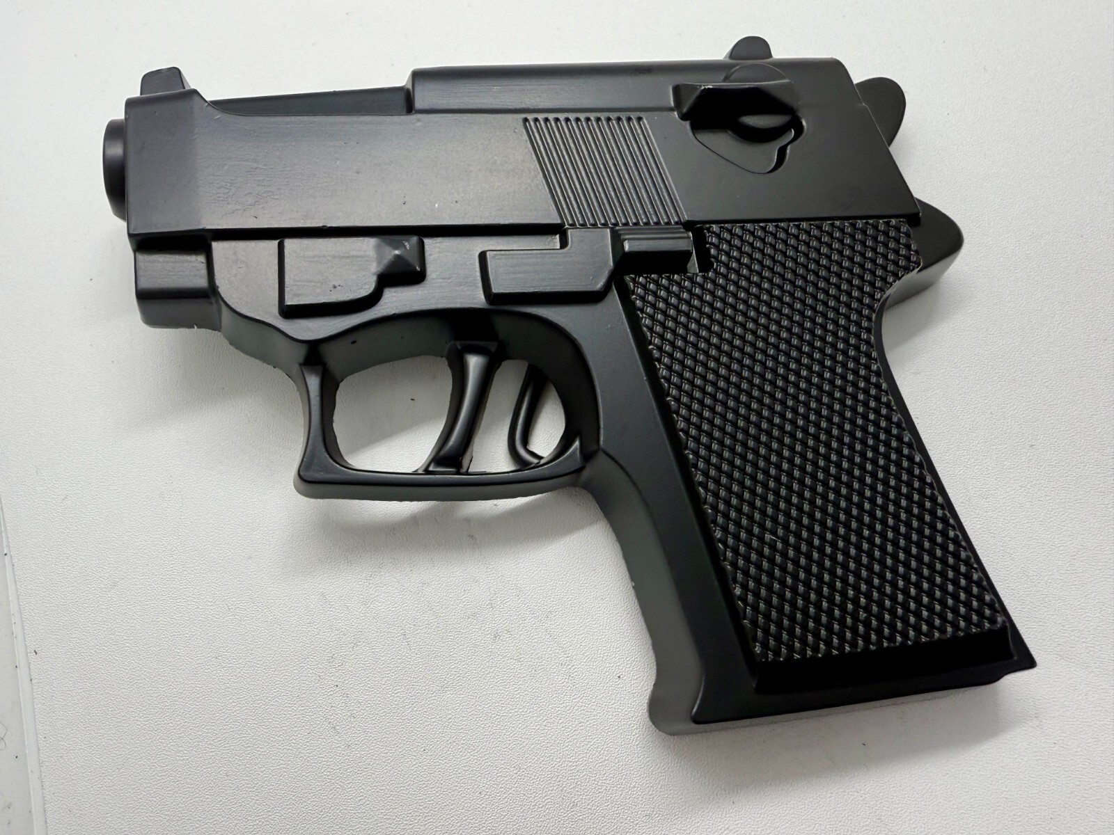 Gun Handgun Pistol Figural Cutout Novelty Mag Cosplay Black 5&Prime; Belt Buckle