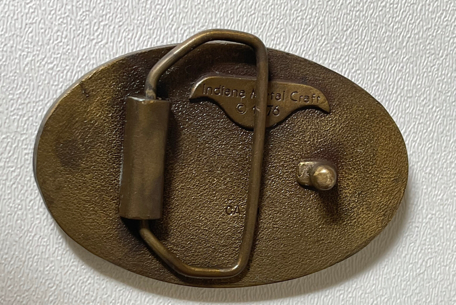 1976 Vintage 1953 Chevy Corvette Indiana Metal Craft Belt Buckle -Z1