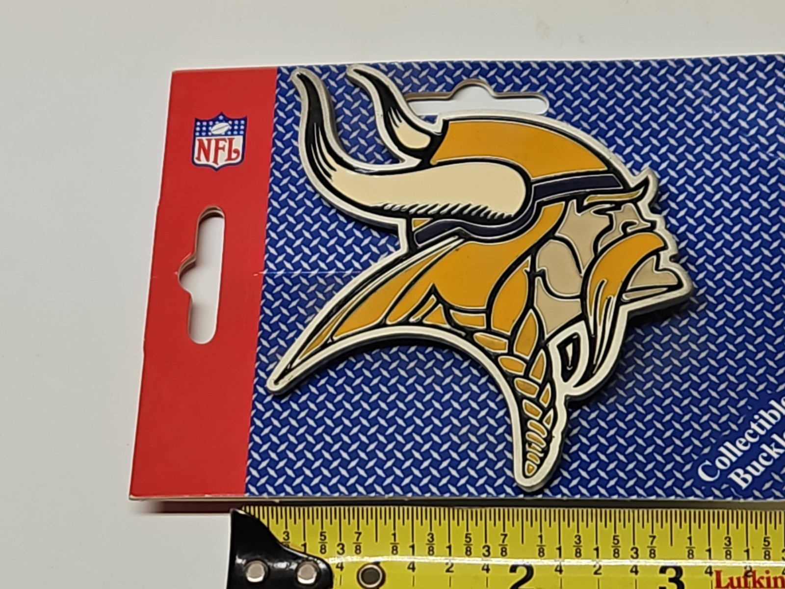 Vintage 2004 Great American Products Minnesota Vikings NFL Belt Buckle New