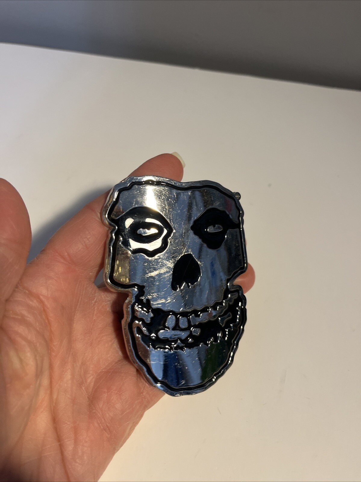 The Misfits Fiend Skull Metallic Belt Buckle Official Punk
