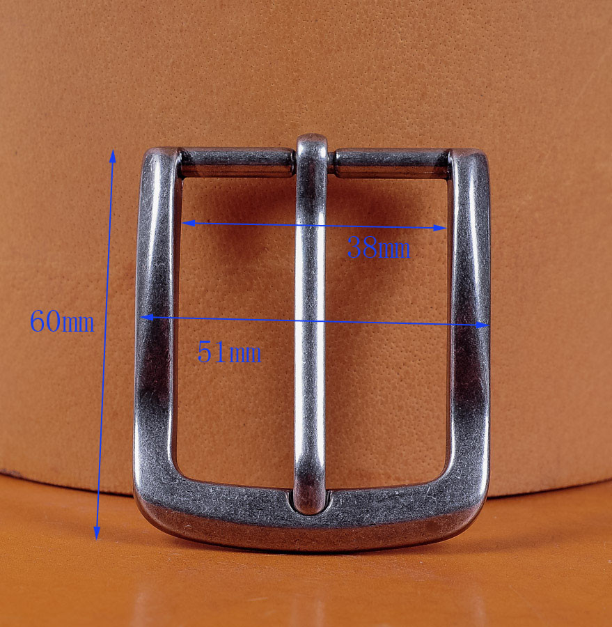 Rectangular Single Prong Pin Belt Buckle Fits 1 1/2&Prime; Belts Straps Fix Repair DIY