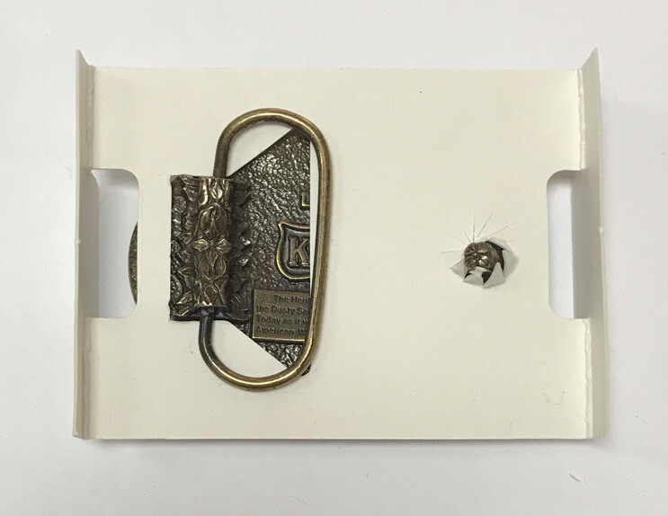 KESSLER AMERICAN WHISKEY COLLECTOR SERIES BELT BUCKLE SMOOTH AS SILK SINCE 1888