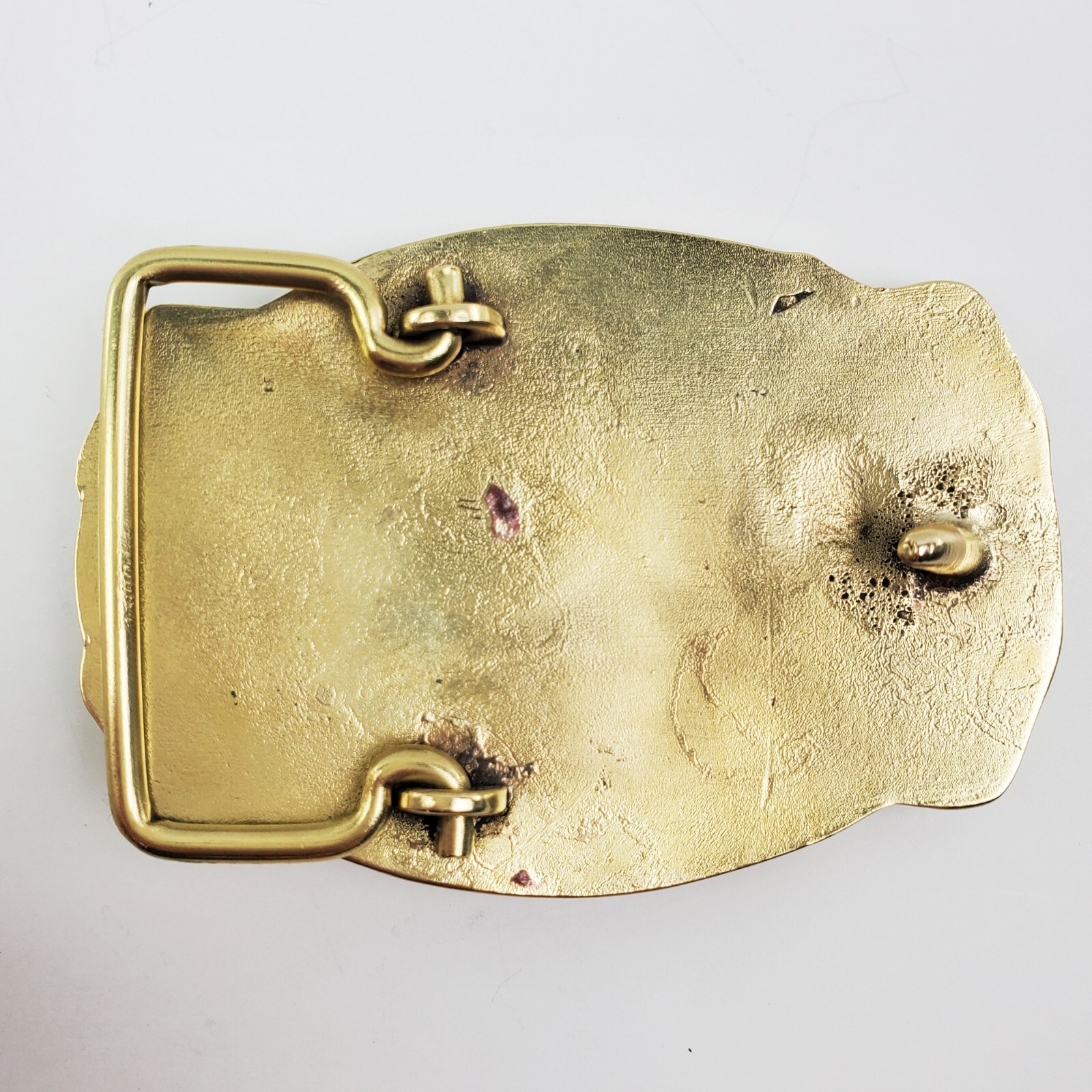 BASS Belt Buckle Anglers Sportsman Society Fishing Solid Brass 3&Prime;