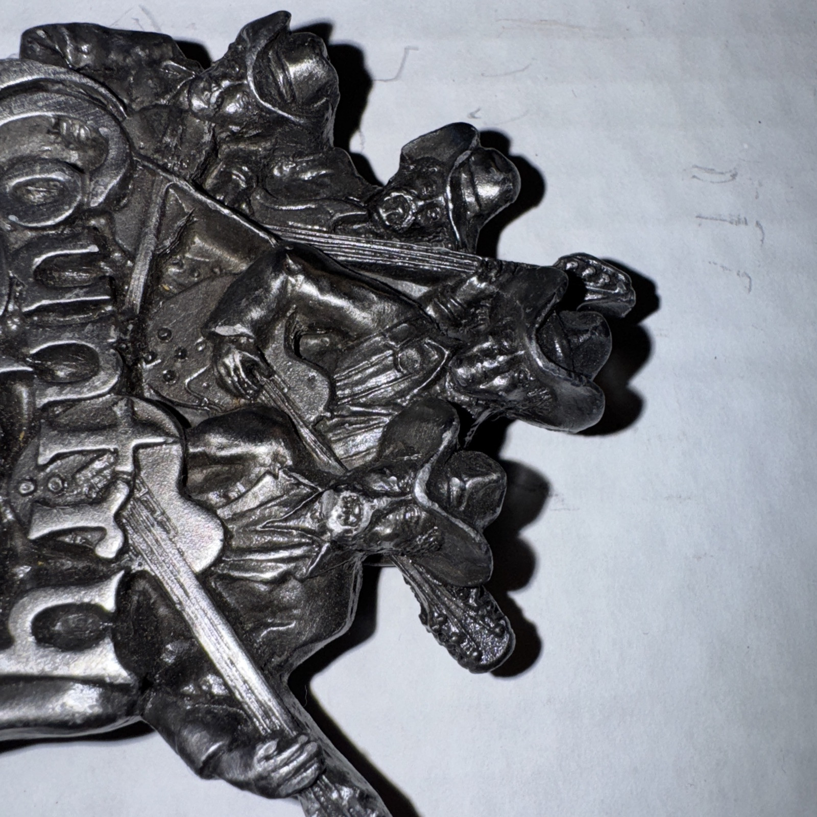 Vtg Bergamot Brass Works 1981 Country Western Brass Belt Buckle USA Rare Old