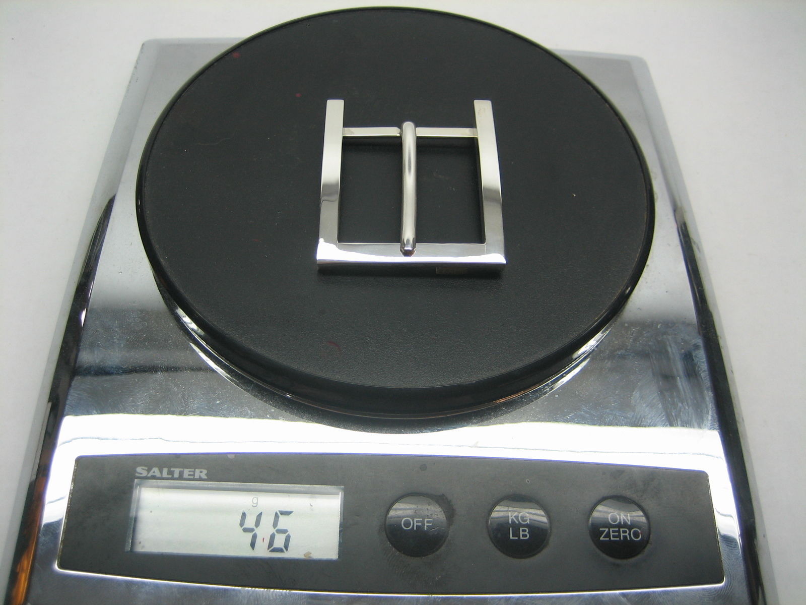 STERLING SILVER 925 BUCKLE AVAILABLE FOR 1&Prime; 1-1/8&Prime; 1-1/4&Prime; 1-3/8&Prime; 1-1/2&Prime; BELTS