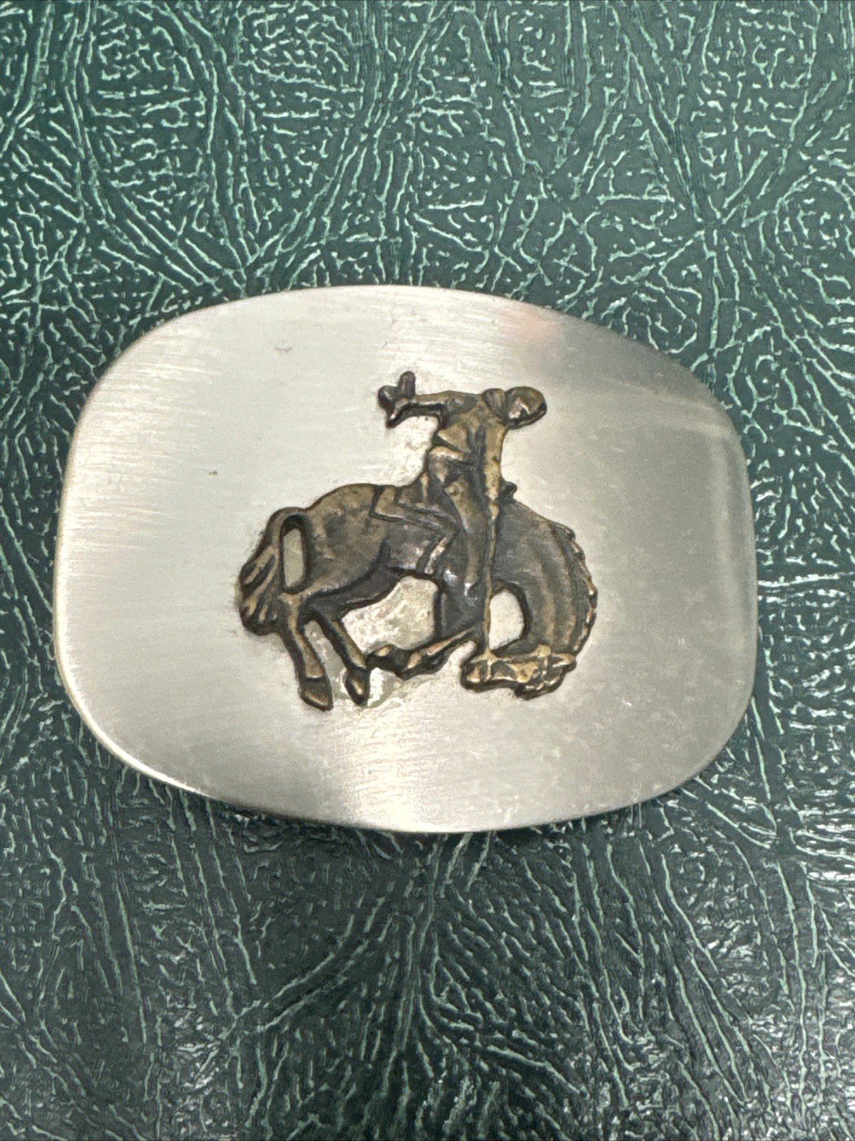 Vintage Broncho Riding Rodeo Belt Buckle Made in U.S.A.