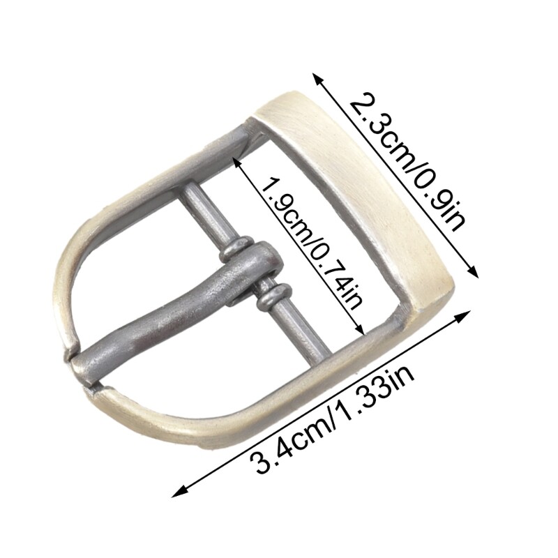 20Pcs Belt Buckles Replacement 34x23mm Single Prong Replacement Belt Buckle