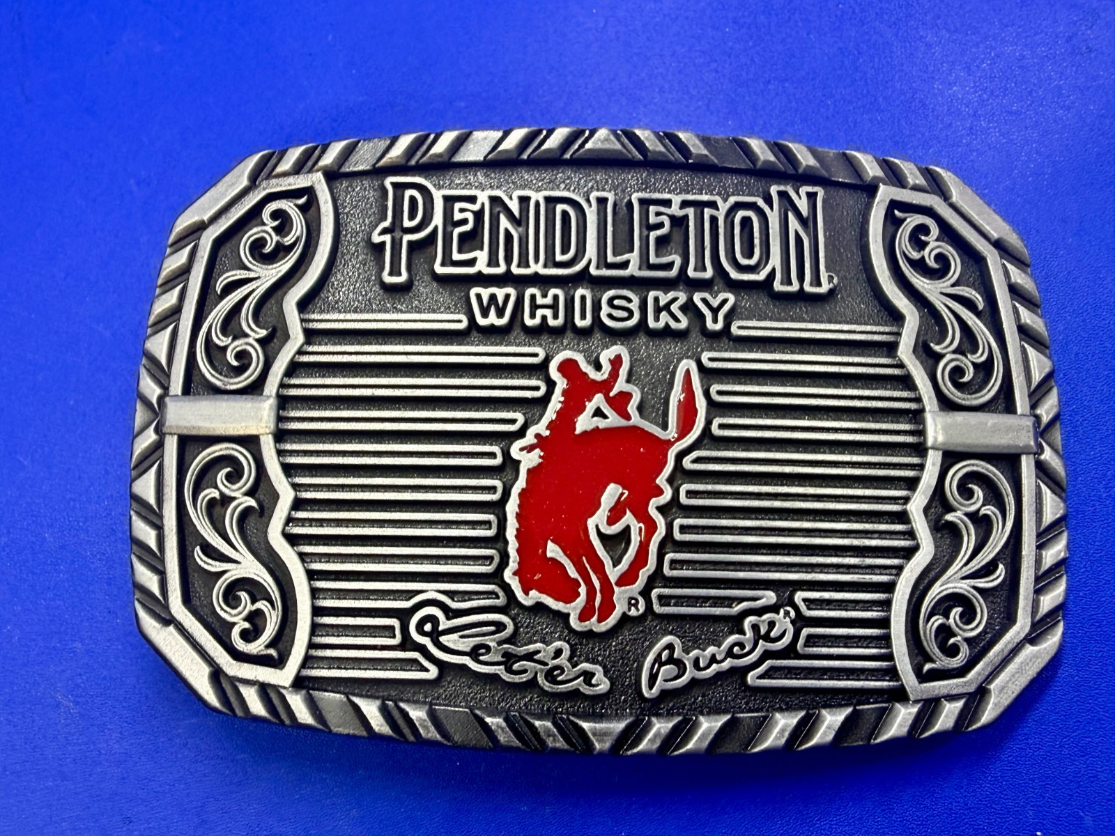 2025 Pendleton Whiskey Let&rsquo;er Buck Rodeo Cowboy Montana Silversmiths Belt Buckle