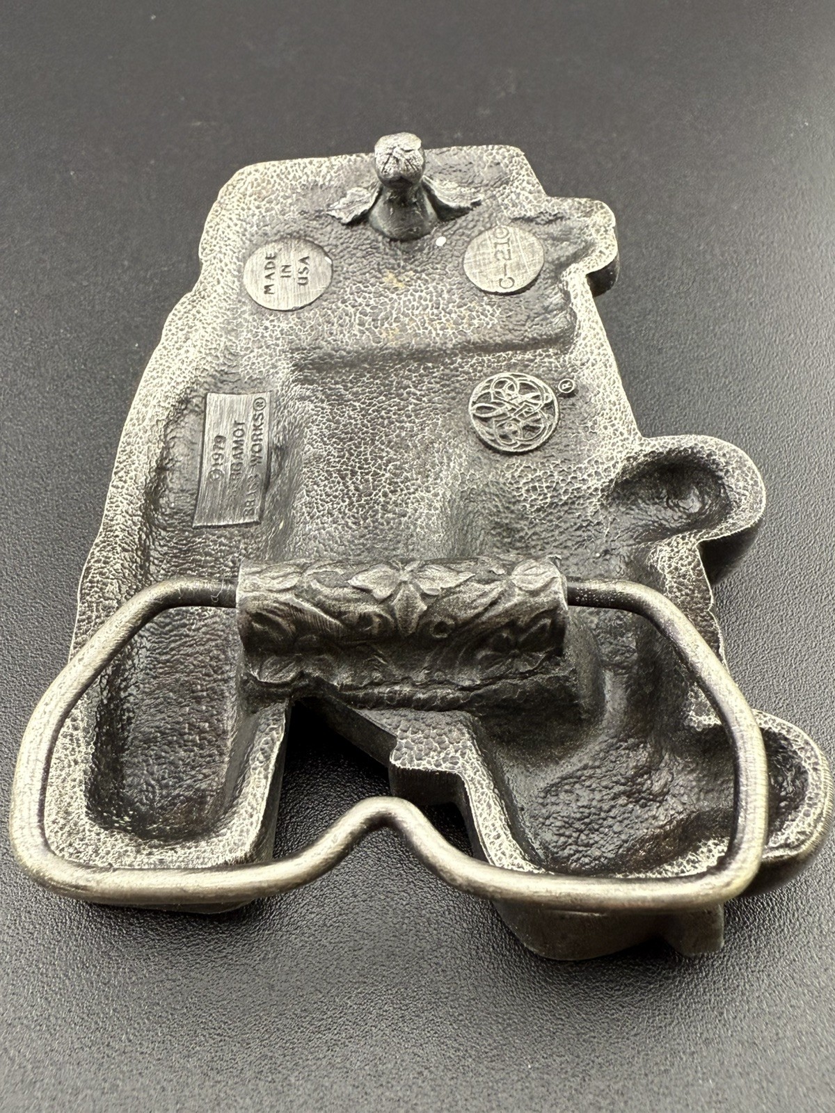 1979 Bergamot RV Motorhome Belt Buckle Vintage Camper Heavy 3D Relief Sculptural