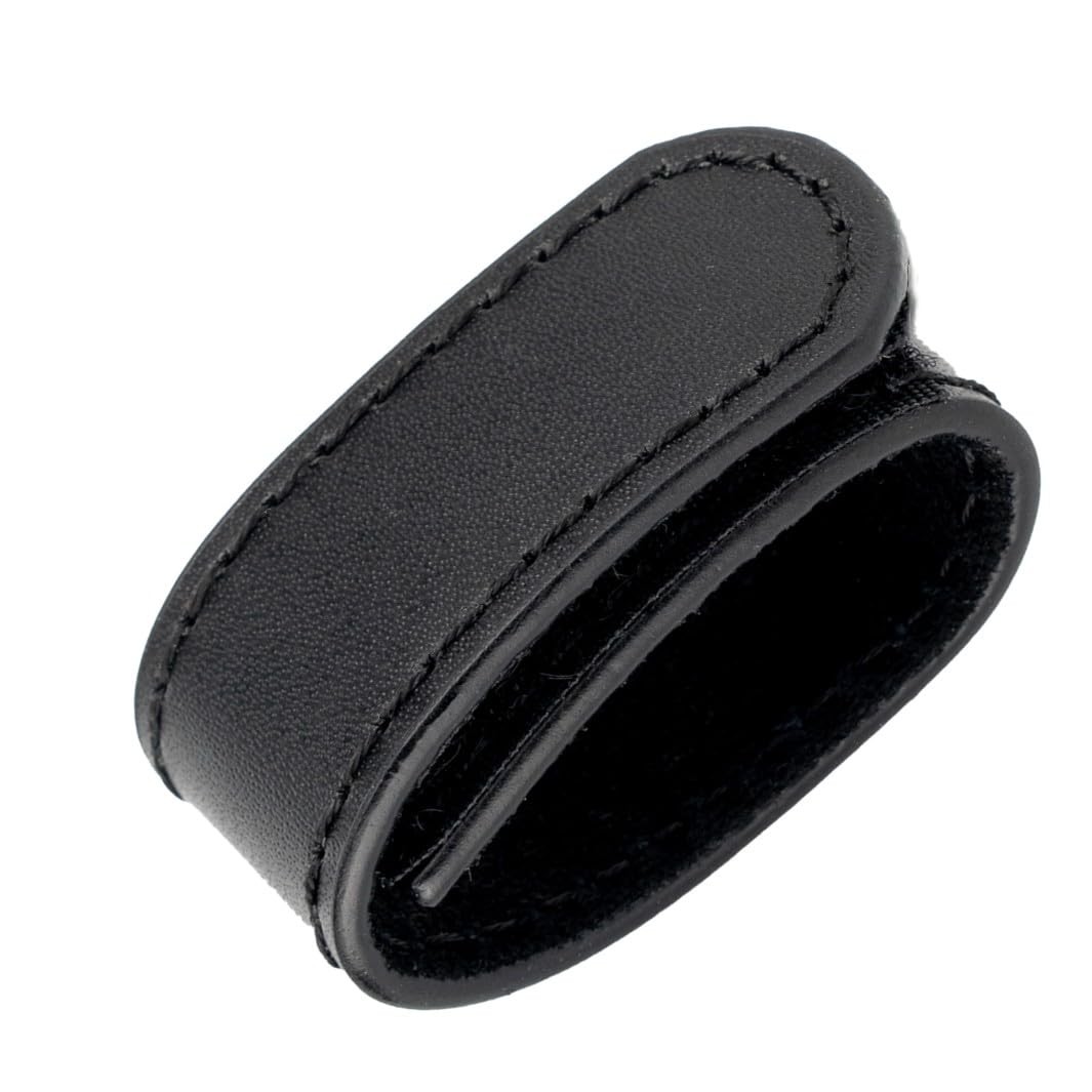 TACNEX Genuine Leather Belt Keeper 1 3/8&Prime; – 1 1/2&Prime; Wide Men&rsquo;s 2 pcs, Black