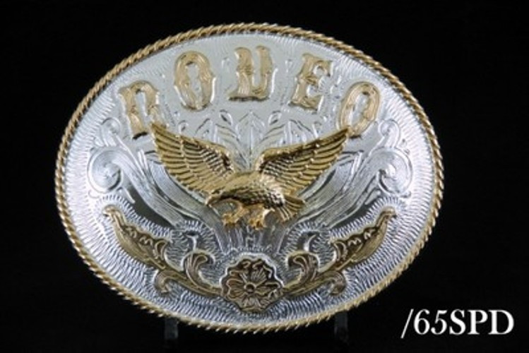 Western Design Cowboy Eagle 2 Tones Gold & Silver Color 65SPD