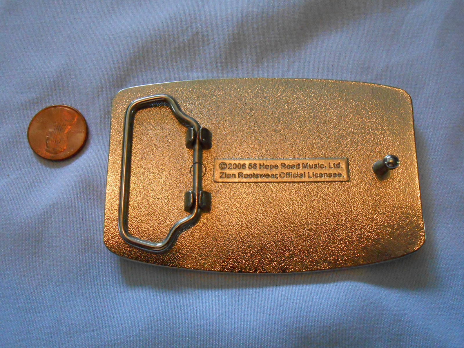 BOB MARLEY Flag belt buckle – solid brass – 56 Hope road Music Reggae Whailers