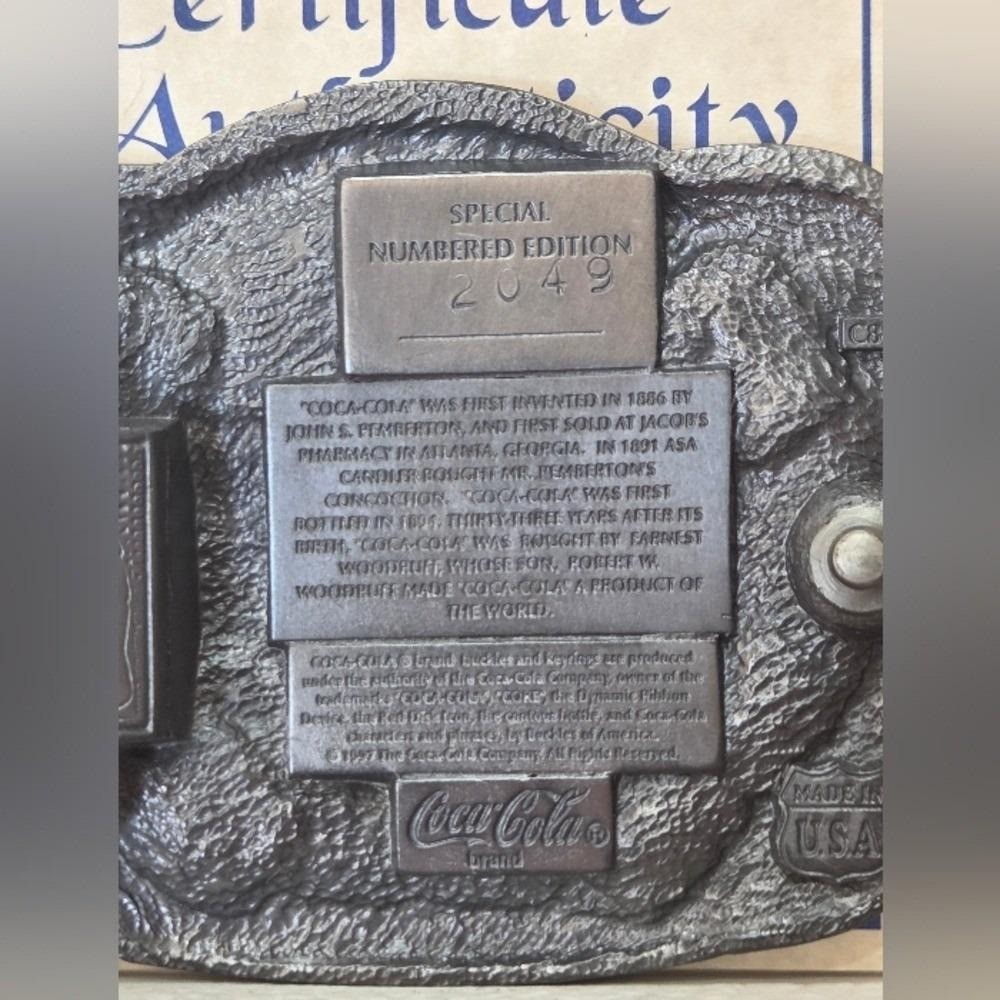 Limited Edition Coca-Cola « Always Since 1886 » Belt Buckle | #2049 | Box & COA