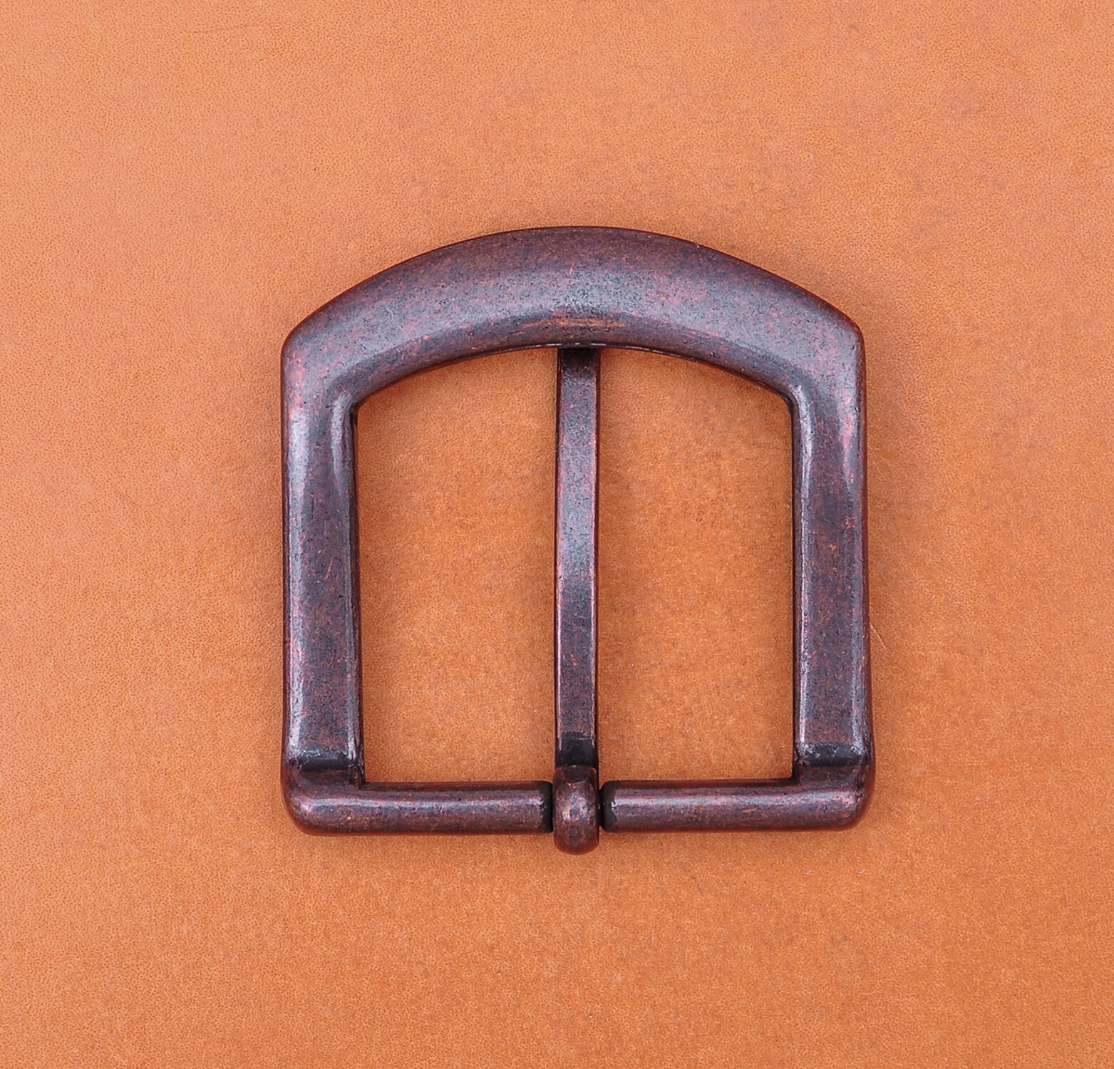 1-1/2&Prime; Antique Copper Heavy Square Single Prong Pin Clip Belt Buckle Replacement