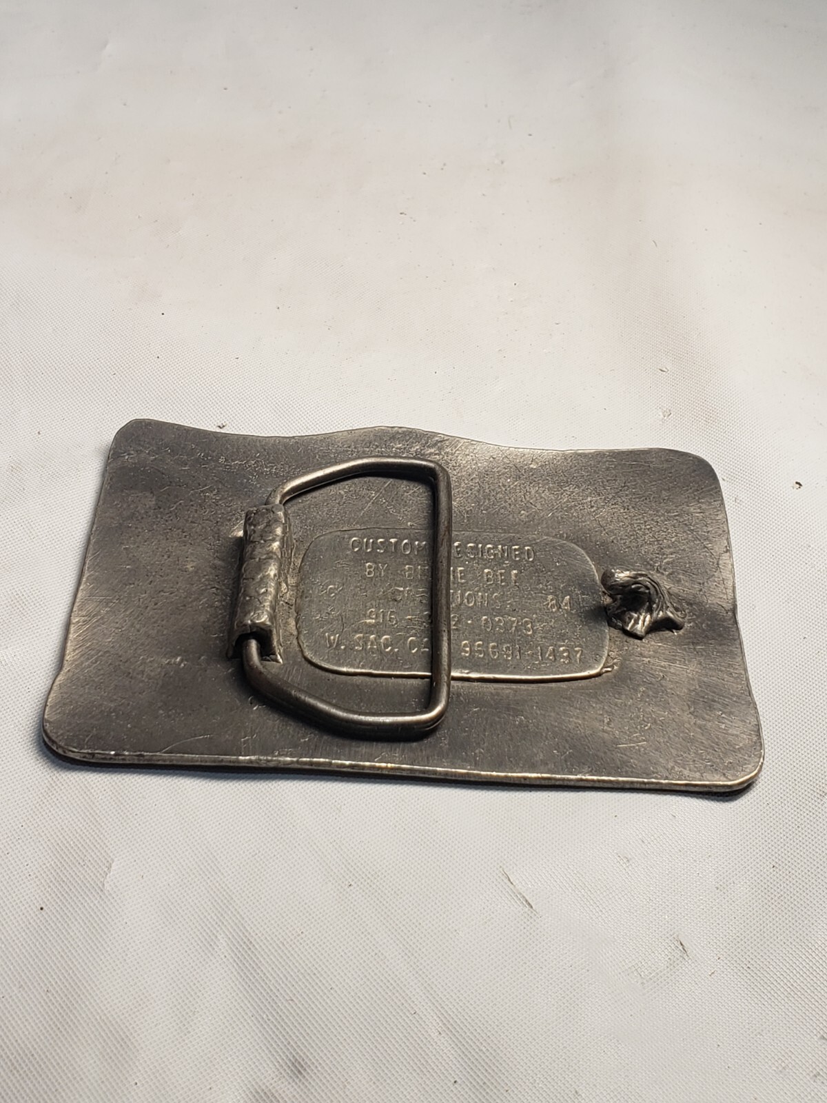 DLETA KING JUNE 1 1927- SEPT 29 1940 Belt Buckle by BILLIE BEE CREATIONS