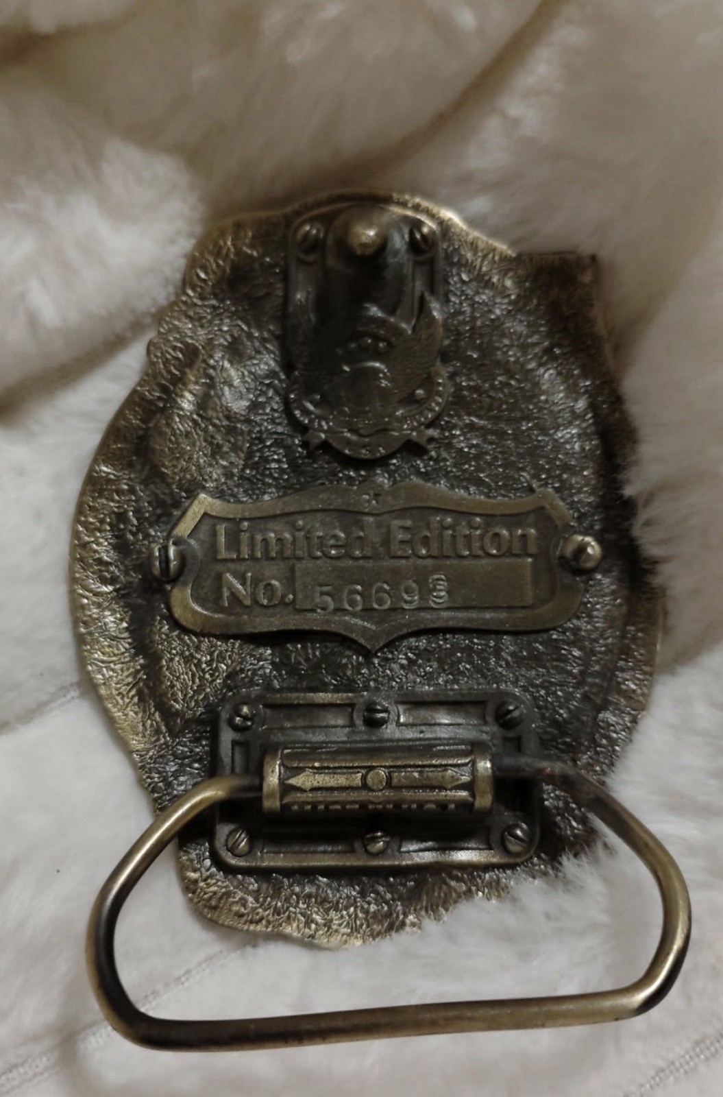 Men&rsquo;s Western Eagle Metal Belt Buckle 1987 200th Anniversary Limited No. 55692