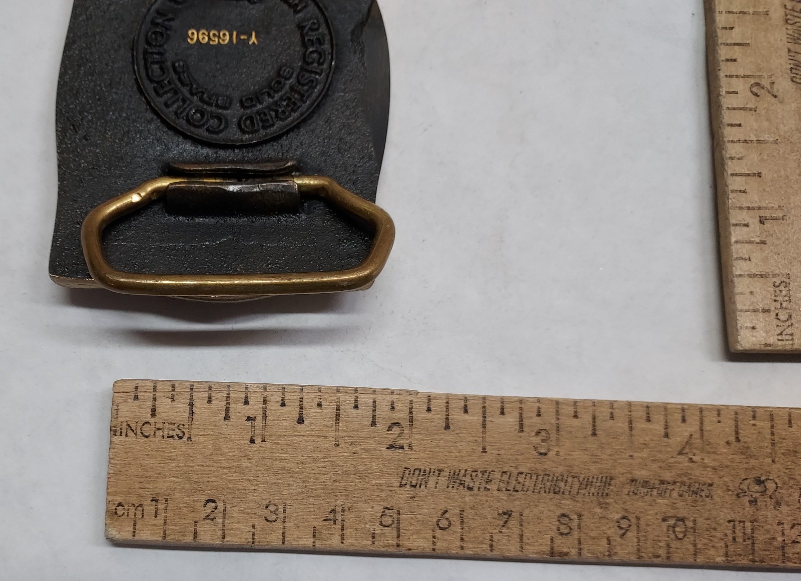TRAIN / LOCOMOTIVE – #d – HERITAGE MINT – Belt BUCKLE – listing #8994
