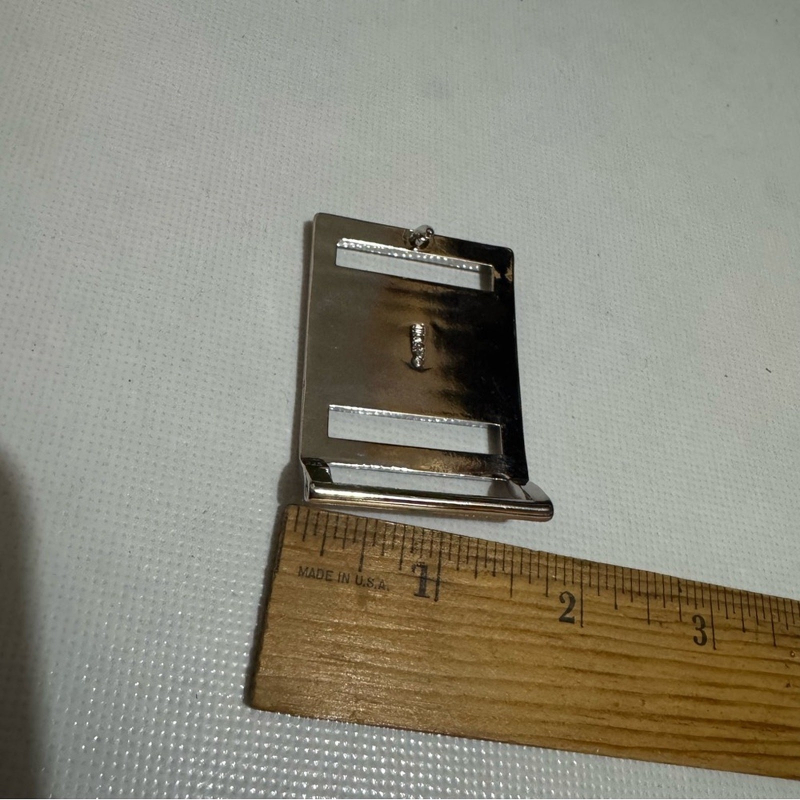 Silver Black Belt Buckle Letter D Initial Classic Business Casual Office Career