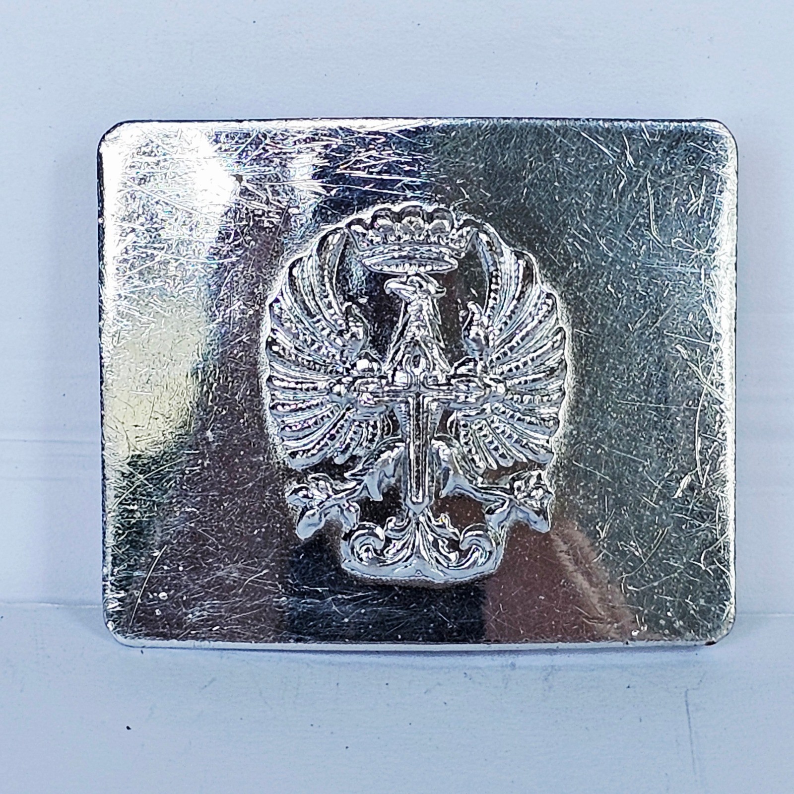 Vtg Spanish Civil War Belt Buckle Francisco Franco Eagle Crown Cross Military