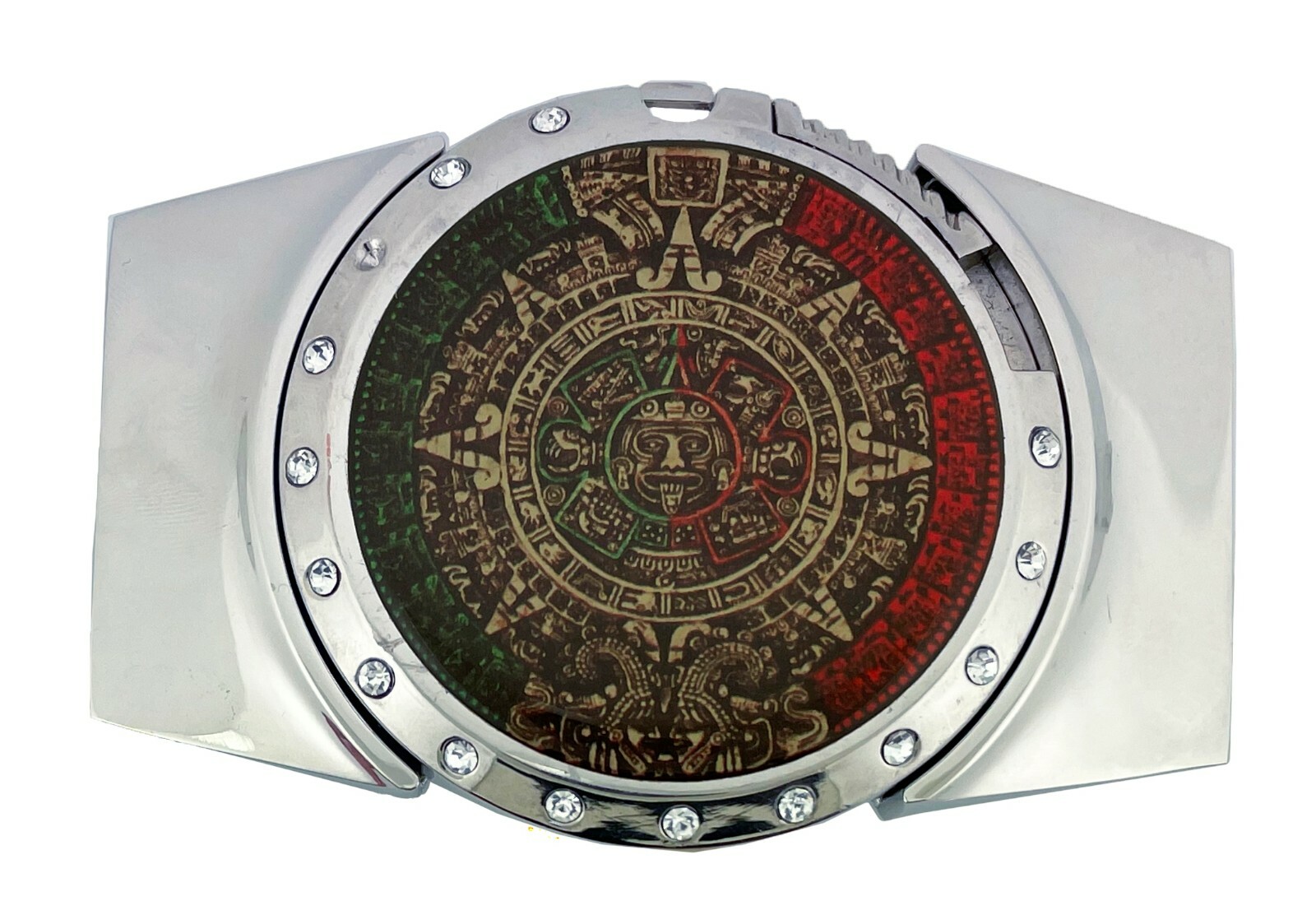 New Mayan Mexico MEN COWBOY WESTERN Aztec Calendar REMOVABLE LIGHTER Belt Buckle