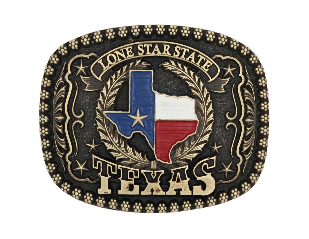 Montana Silversmiths Belt Buckle Lonestar Heritage Attitude A955