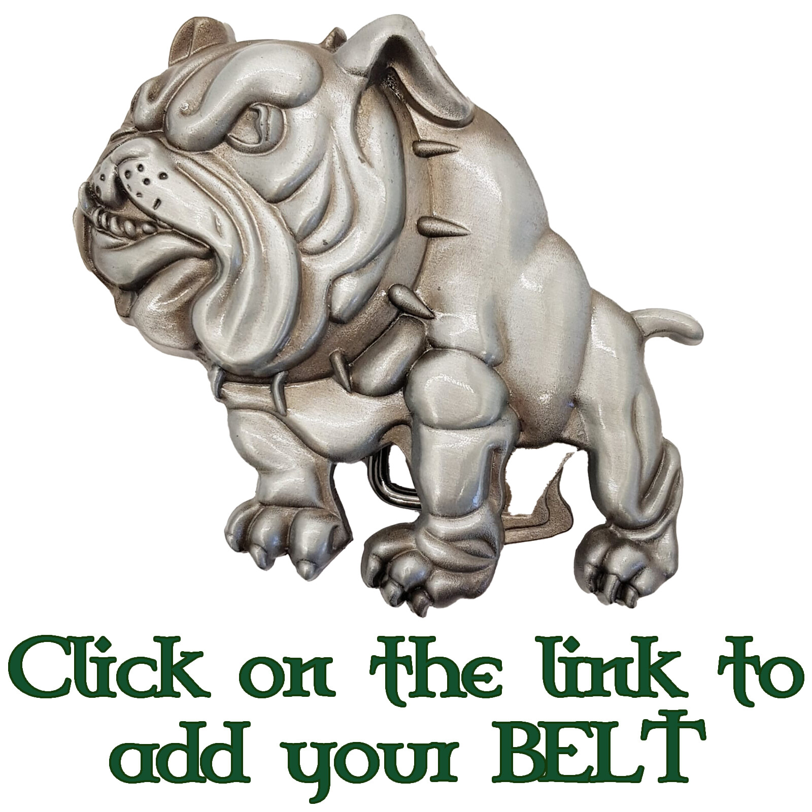 British Bulldog Belt Buckle Biker Metal Dog Bull Dog Terrier