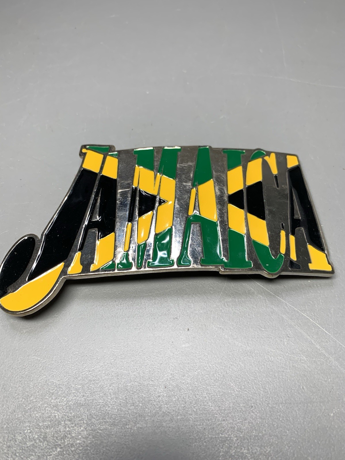 Jamaica Flag Jamaican Rasta Caribbean Montego Bay Metal Unisex Men’s Belt Buckle
